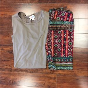 XXS cream/tan lularoe Irma
