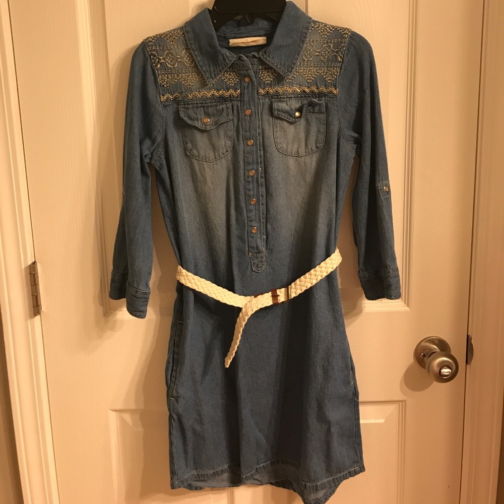 Girls denim dress