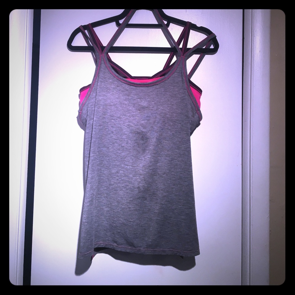 Athleta tank top with bra (all in one)
