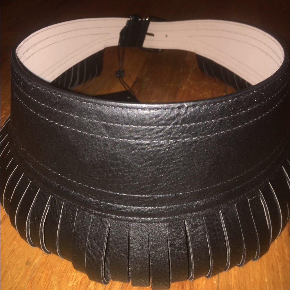 Black fringe belt from BCBG