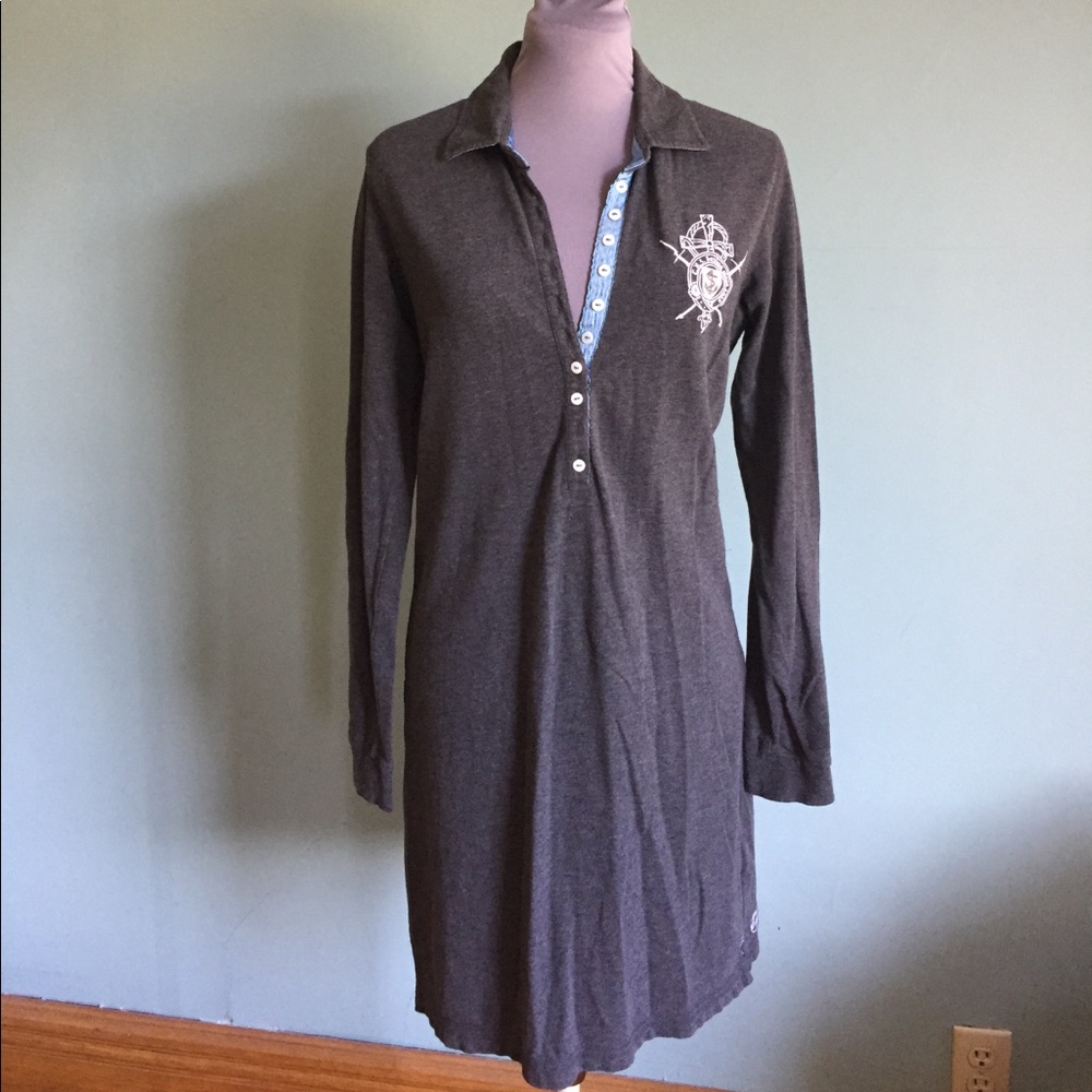 Canterbury of NZ rugby dress preppy polo large