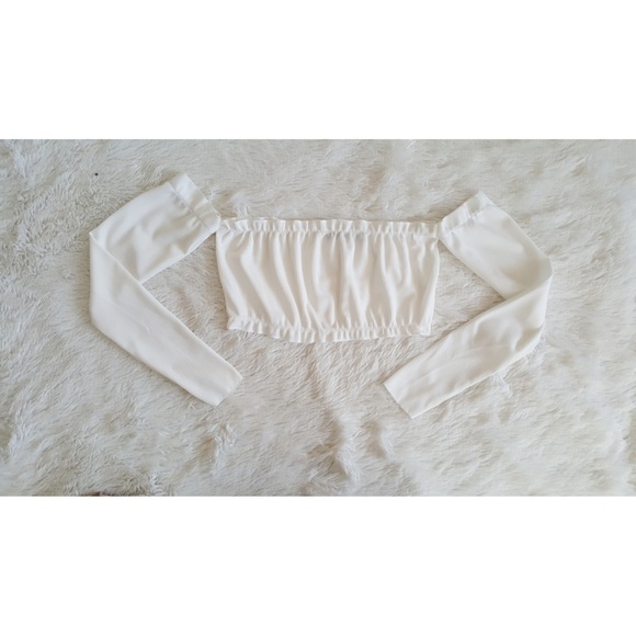 "Vanilla" Ivory Crop Top NWOT - Picture 3 of 6