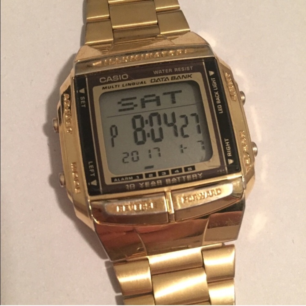 Vintage gold Casio watch
