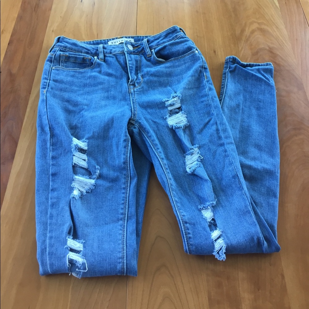 PacSun high rise skinny ripped jeans