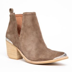 Jeffrey Campbell Taupe Cromwell Booties
