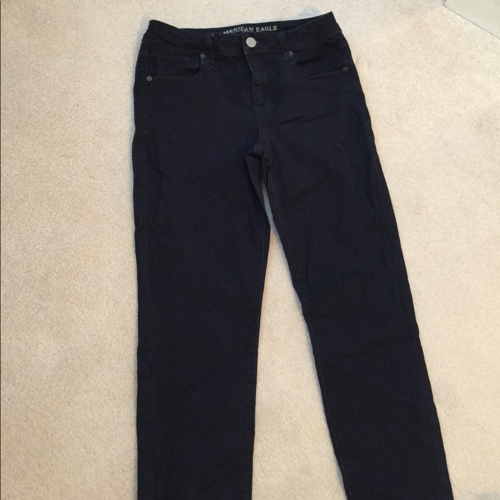 Super skinny dark wash stretch jeans
