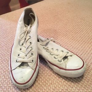 White low top converse