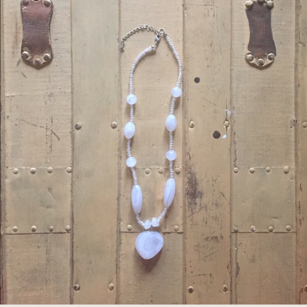 BOHO VINTAGE STYLE ETHEREAL BEADED NECKLACE OS