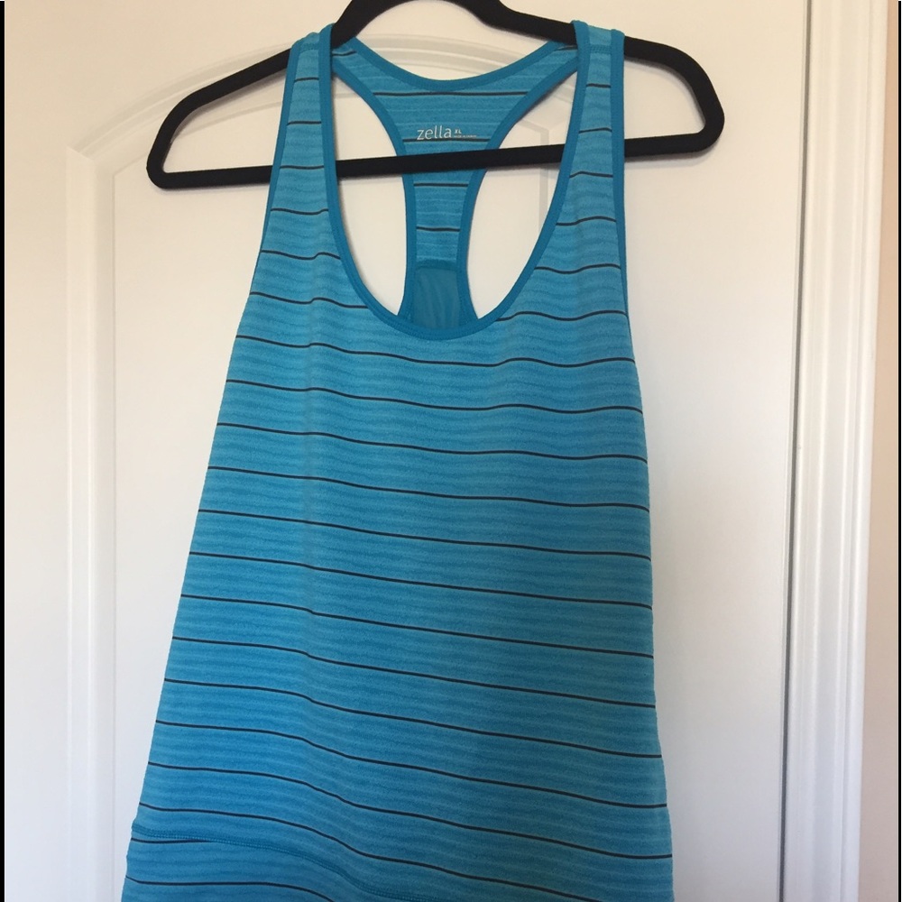 Zella Teal Racerback Tank Top - Size XL