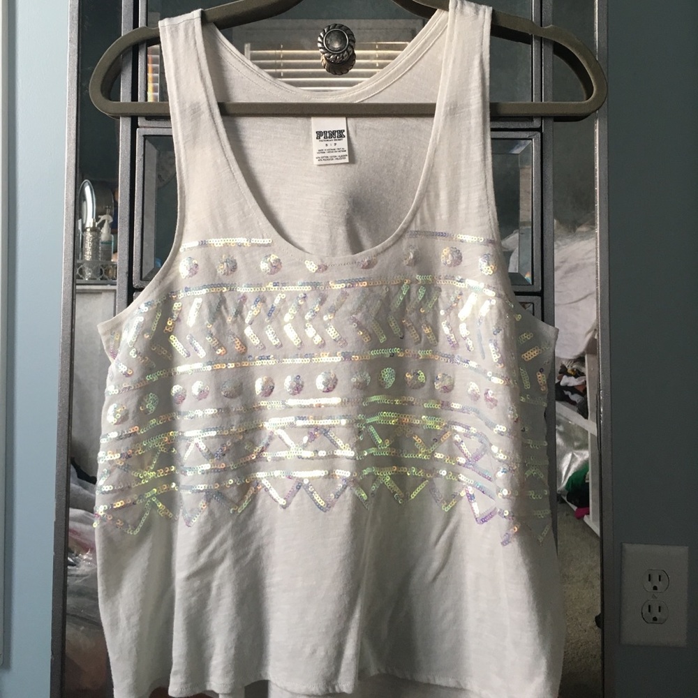 Grey Victoria's Secret PINK tank top