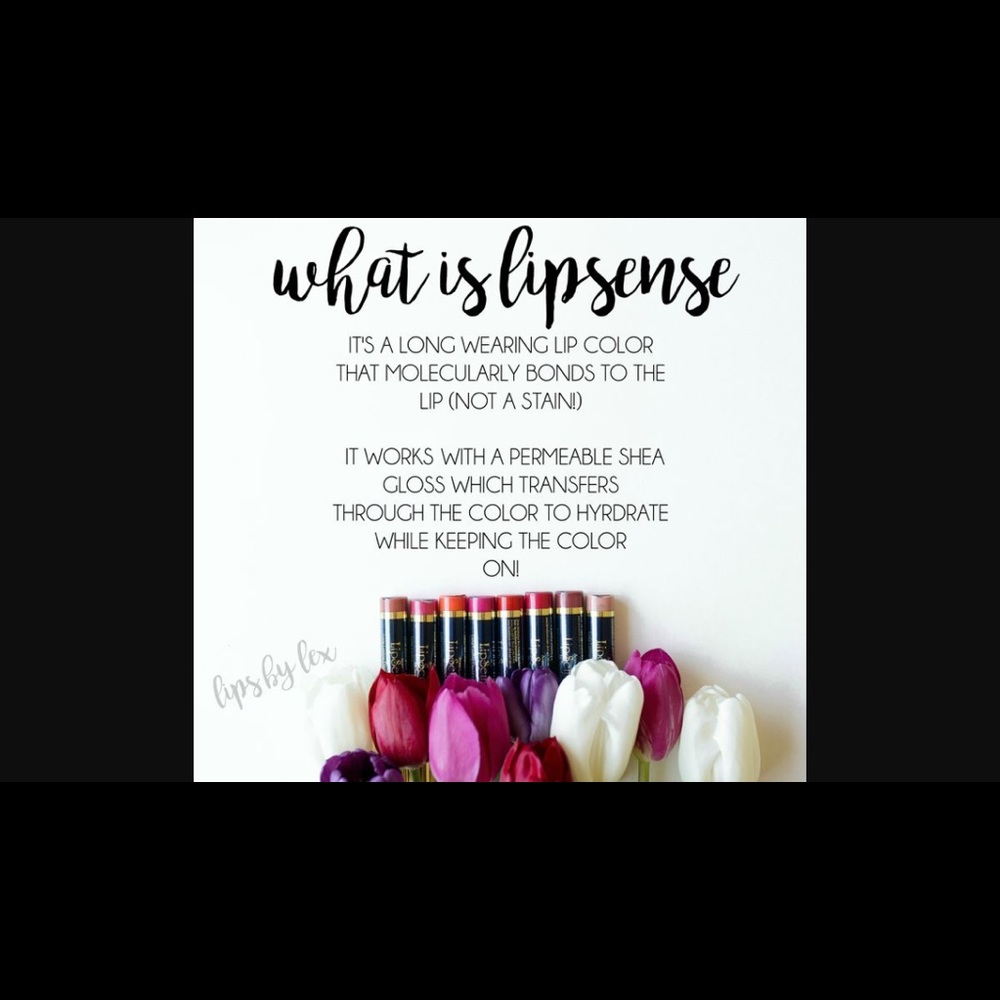 Lips sense glossy matte opal and Bougainville.