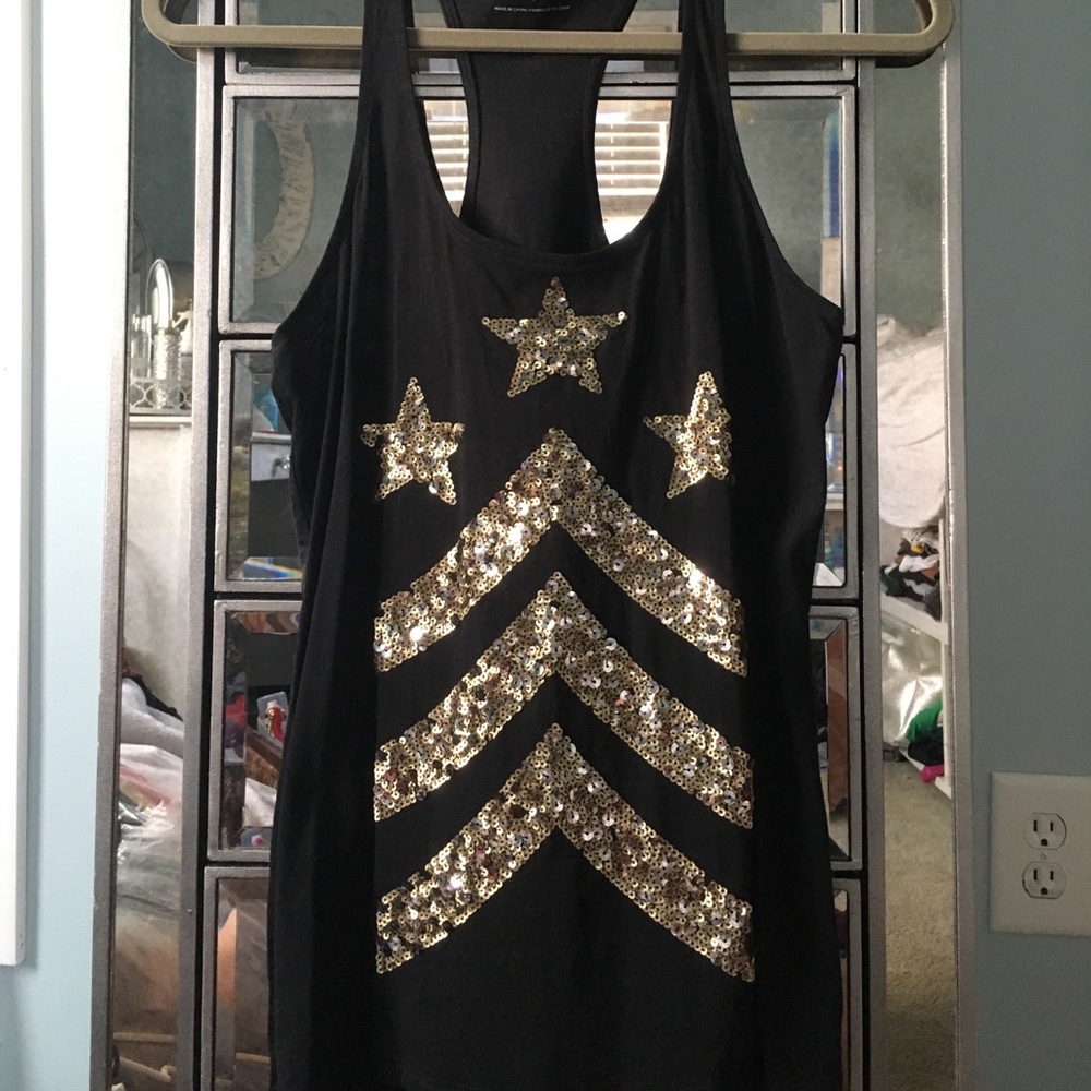 Black and gold EXPRESS tank top