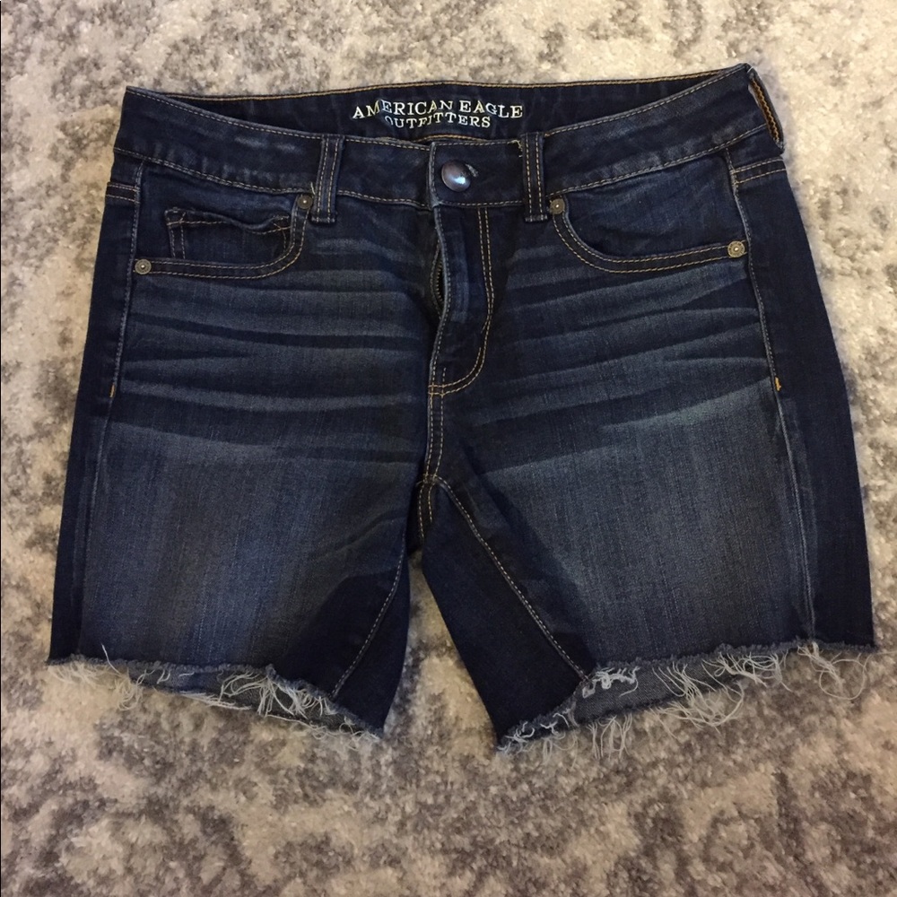 American Eagle denim midi shorts