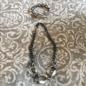 Alexis Bittar necklace and bracelet