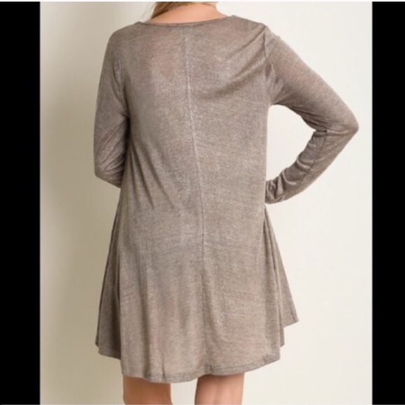 💔SOLD OUT❣️Comfortable Mocha Tunic/Top - Picture 3 of 4