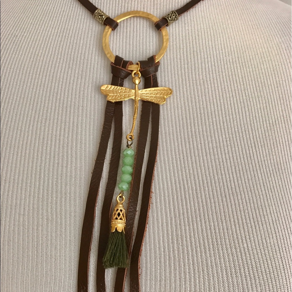 Boho leather necklaces Free People Style. - Picture 2 of 4