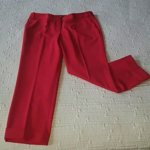 Red Express Cuffed Pants