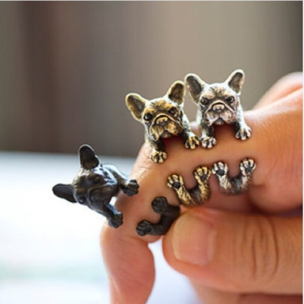 French Bulldog Wrap Ring Adjustable