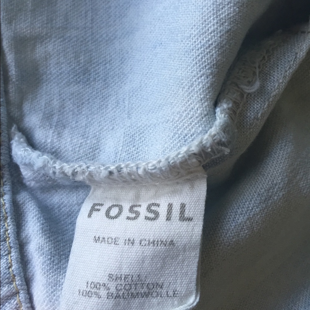 Fossil - Button Down Front Jean Skirt - image 4