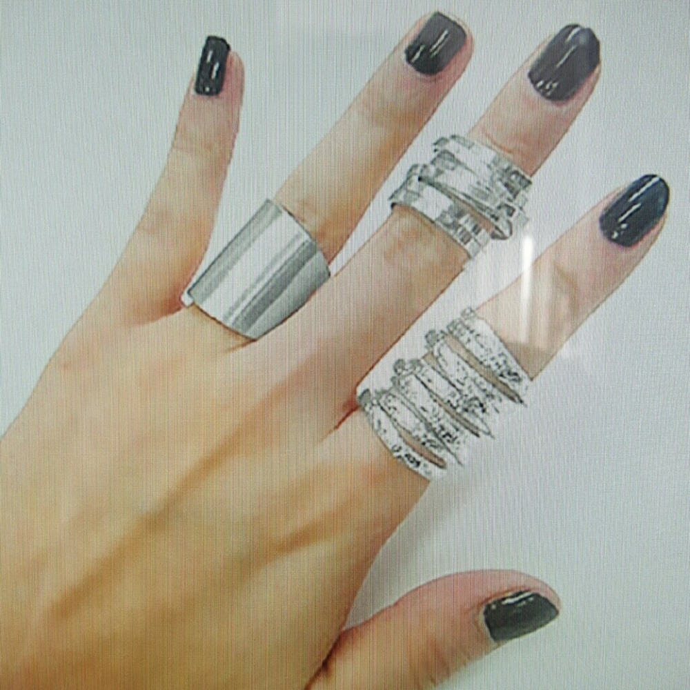 HaiA Accessories metal ring set