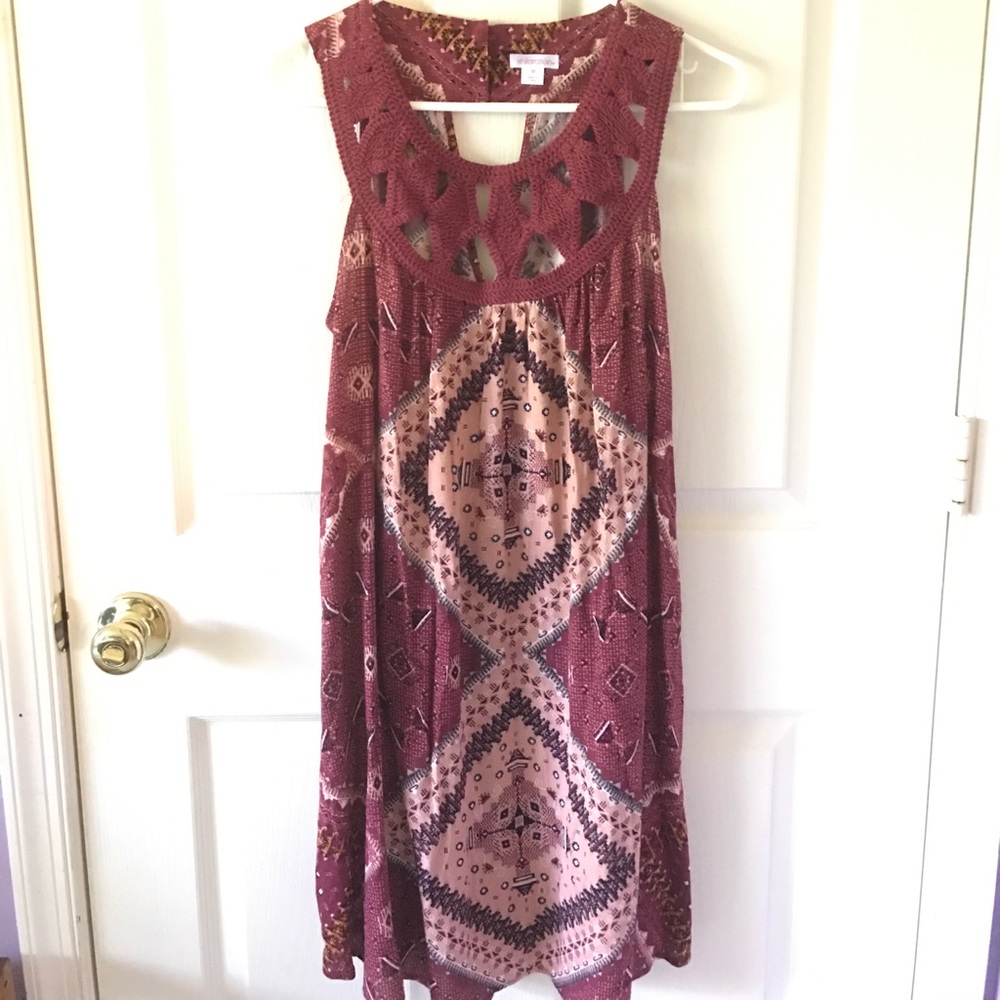 Trendy tribal print dress