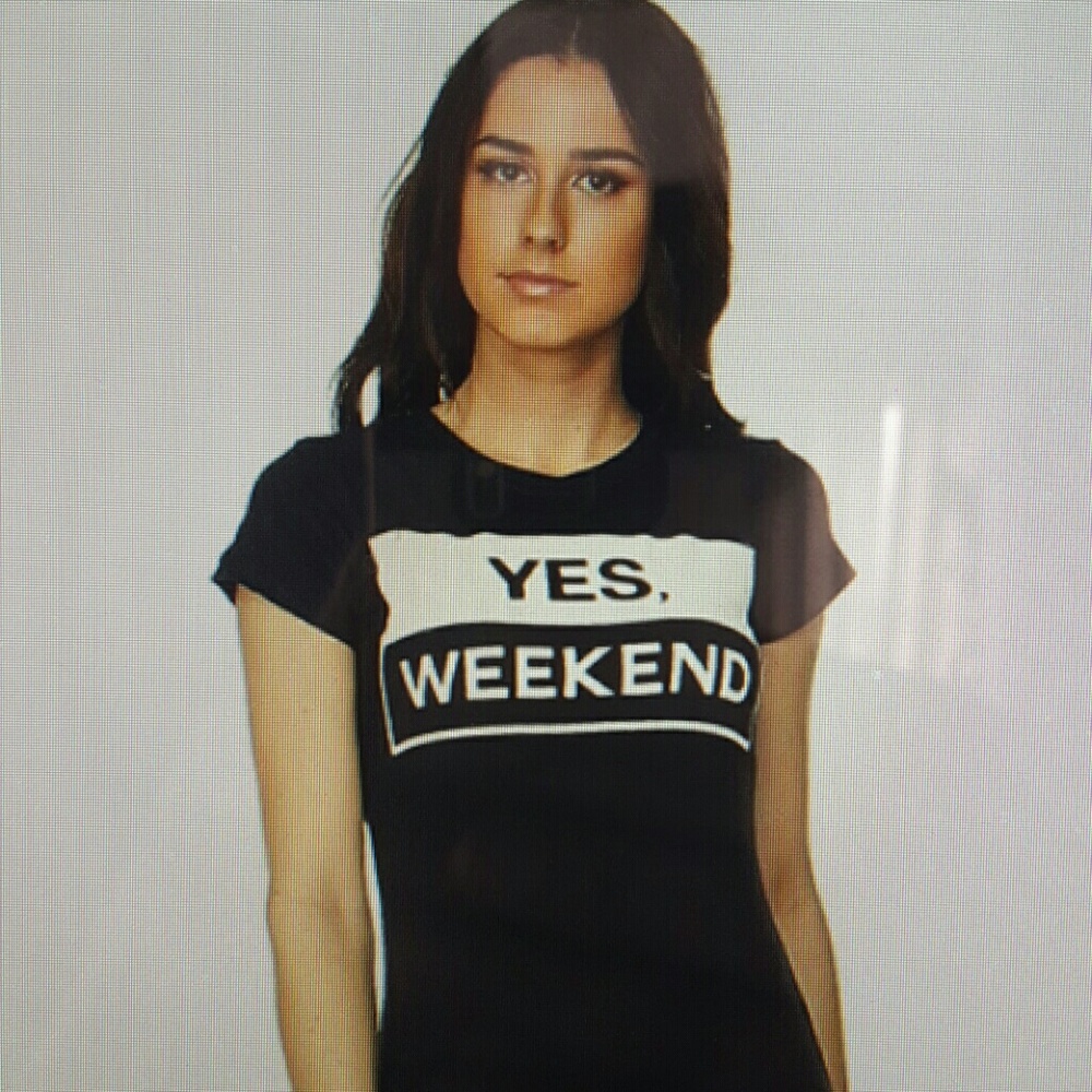 Yes Weekend graphic T shirt