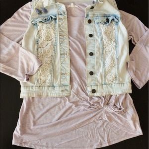 Maurices side knot 3/4 sleeve T shirt