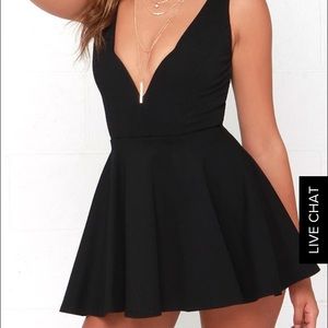 Lulus black skort dress