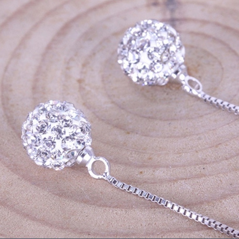 🚨LAST ONE!! - 2-Ball Dangle Earrings - Picture 2 of 4