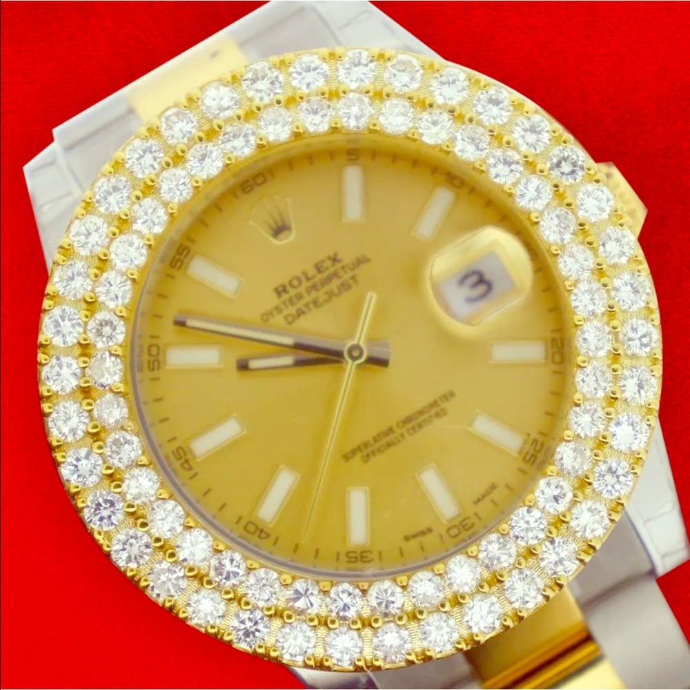 ALadies Double Diamond Bezel 6.50 Twt Si1 D