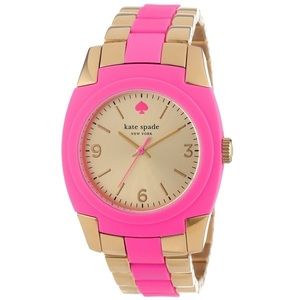 Kate Spade Skyline watch in Bazooka pink