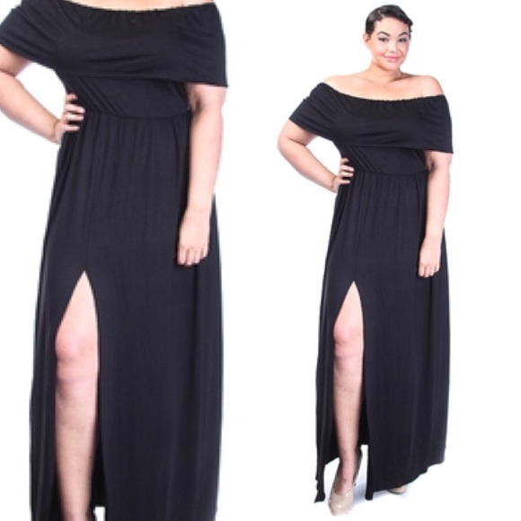 Passion of Essense Dresses & Skirts - LAST ONE Plus Off The Shoulder Maxi Dress 3X