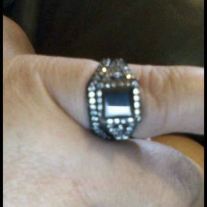 2 piece ring size 7 Moissanite