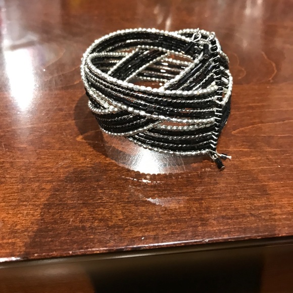 Jewelry - Black and silver braided bracelet