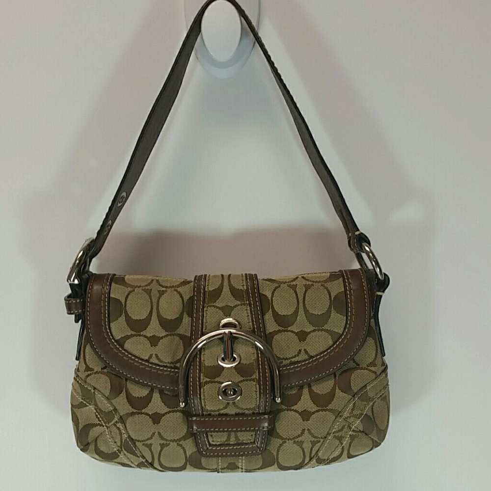 Coach Canvas Monogram Satchel