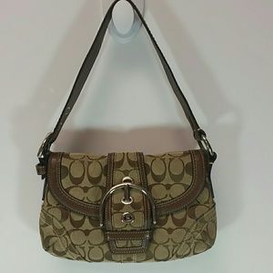 Coach Canvas Monogram Satchel