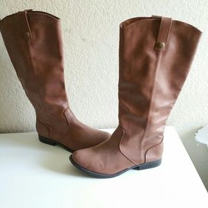 Knee High Camel Boots