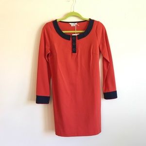 Boden orange and navy blue tunic. New with tags.