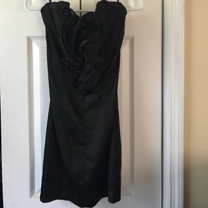 BeBe black dress size S with ruffle detail