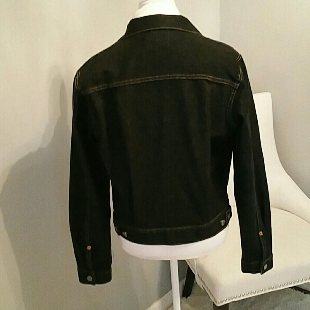 Vintage Guess Black Jean Jacket Gem