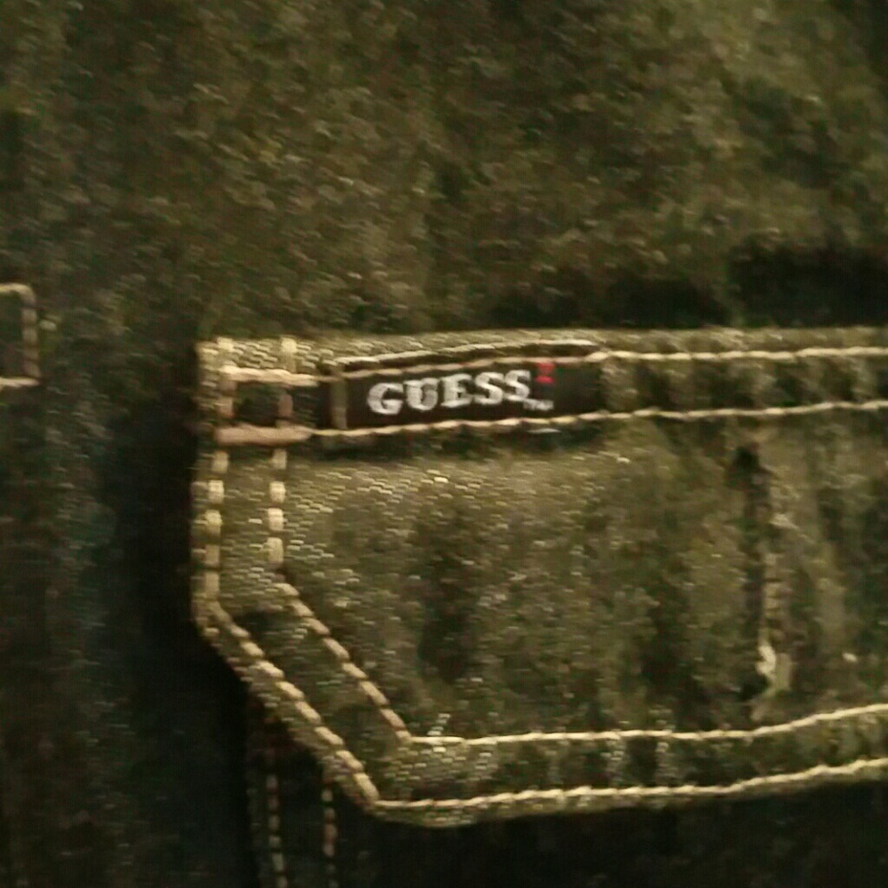 Vintage Guess Black Jean Jacket Gem