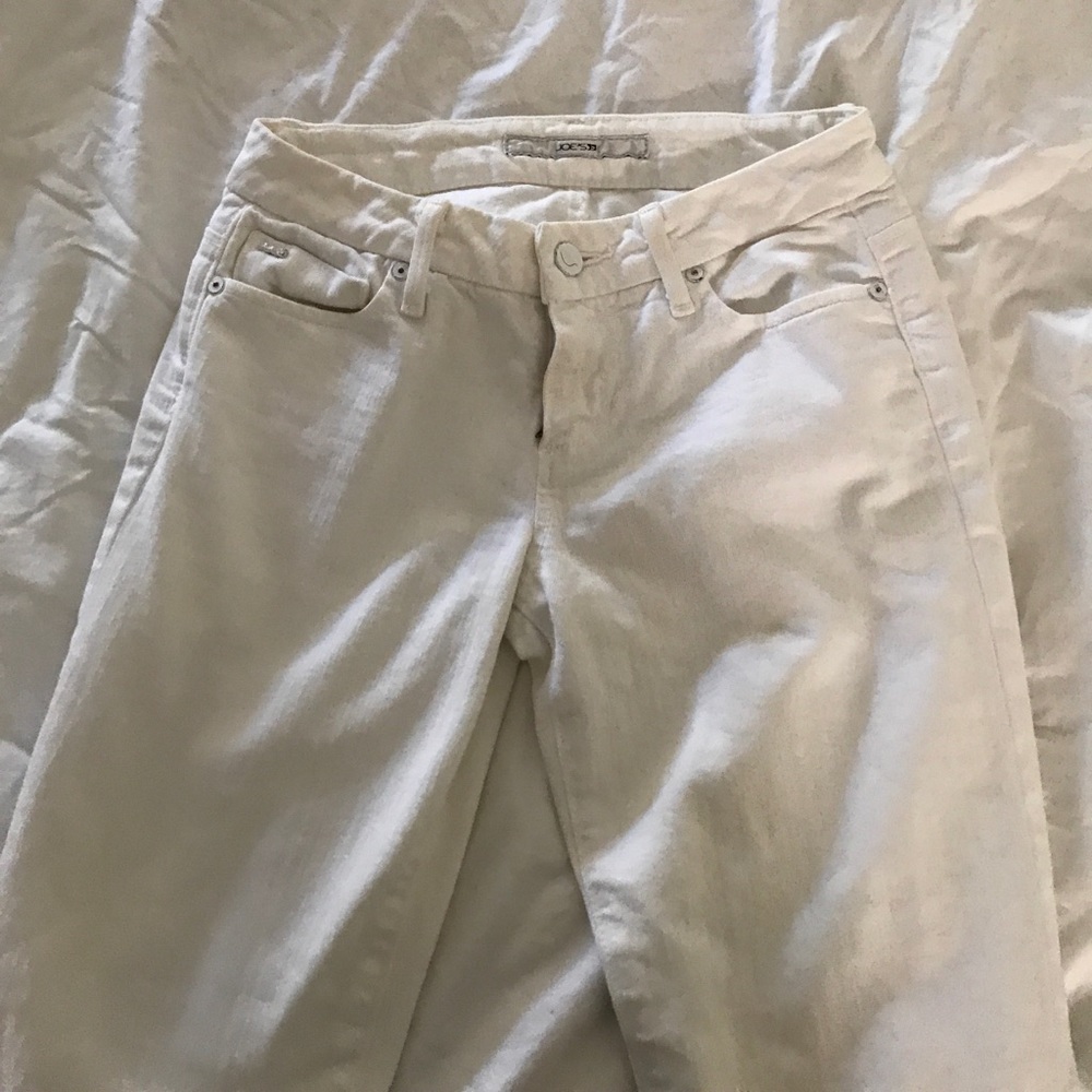 White boot cut Joe's jeans
