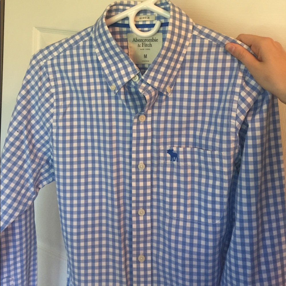 Men's button-down dress shirt