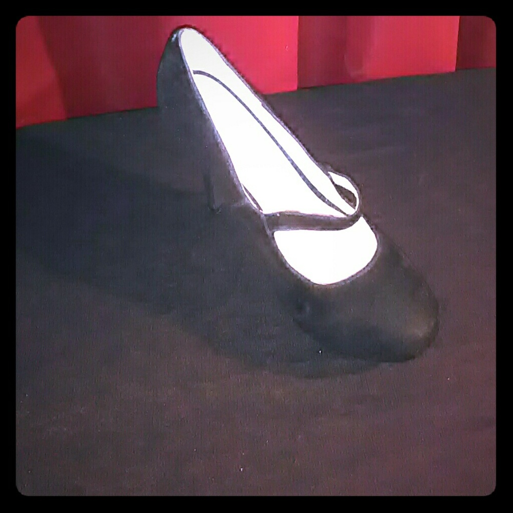 Black baby doll heels