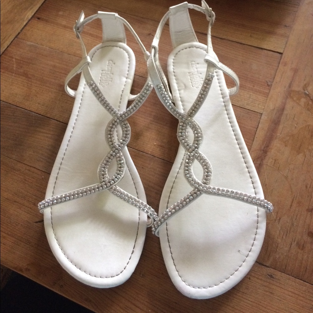 Selling a pair of white Charlotte Russe sandals
