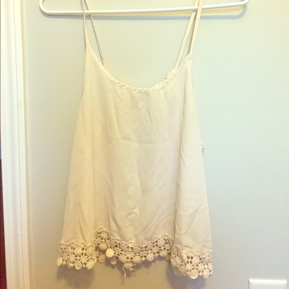 Cream lace shirt