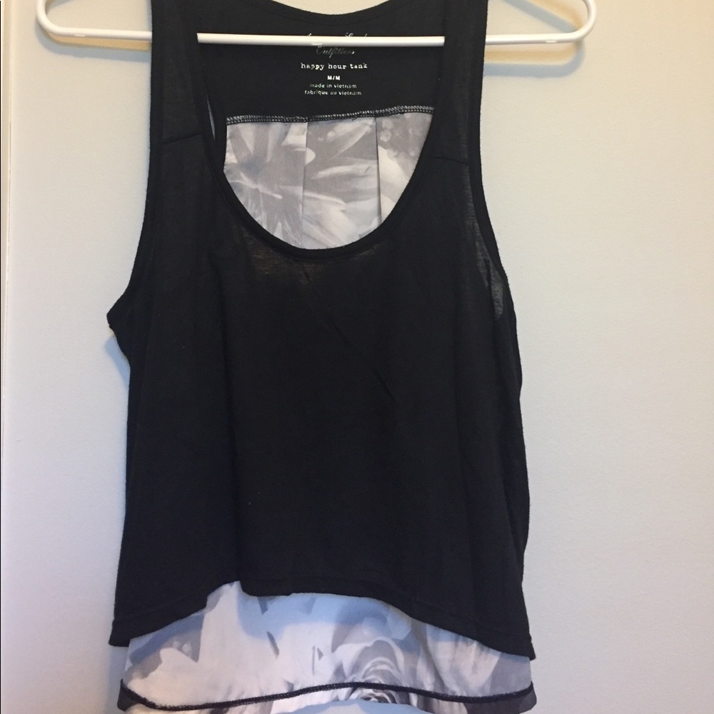 Black tank top