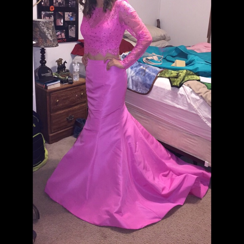 Pink Sherri Hill Prom Dress