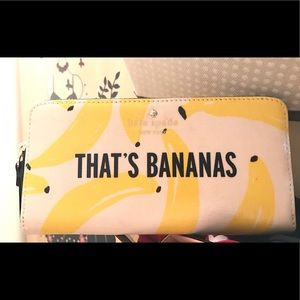 Kate spade Lacey zip around wallet That's Banana