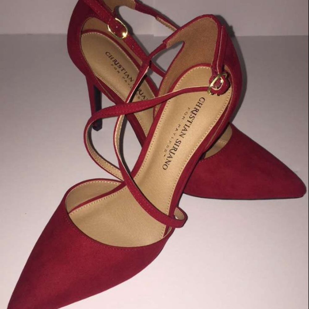 Women Christian Siriano high heel strap wedding